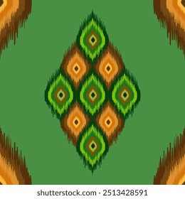 ethnic oriental ikat seamless pattern treditional Design for background, carpet wallpaper, clothing, wrapping, batik, fabric, 
