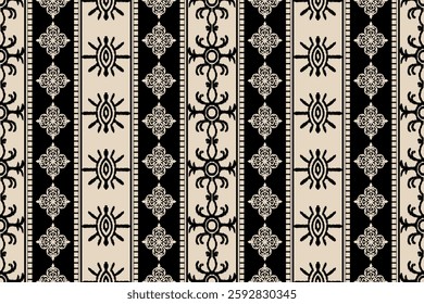 Ethnic oriental pattern traditional.Saree Sarong Motifs Ikat floral embroidery Seamless damask wallpaper pattern. Vintage background abstract design for texture, fabric, clothing, wrapping, decoration