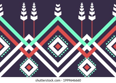 Ethnic oriental seamless pattern design for fabric ,wallpaper,clothing,wrapping,vector,illustration,embroidery
