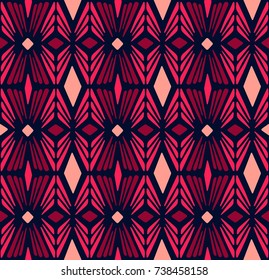 ethnic oriental seamless pattern traditional Design for background,carpet,wallpaper,clothing,wrapping,Batik,fabric,Vector illustration.embroidery style.