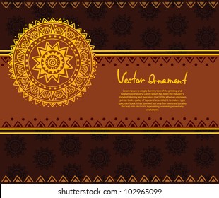 Ethnic ornament background