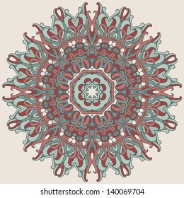 ethnic ornament in a circle