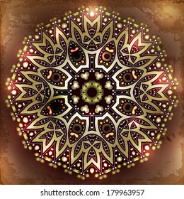 Ethnic ornament in a circle