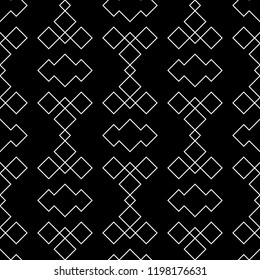 Ethnic ornament. Diamonds, arrows pattern. Folk wallpaper. Simple shapes vector. Tribal background. Figures image. Digital paper, web design, polygons backdrop, abstract. Seamless geometric motif
