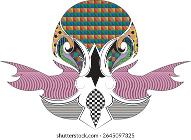 Ethnic ornament elements for any design. Vector graphic art.
