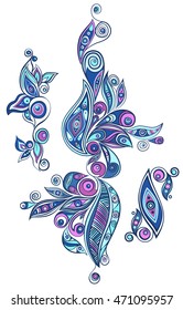 Ethnic ornament elements for any design. Vector graphic art.