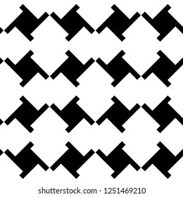 Ethnic ornament. Embroidery motif. Mosaic tiles. Tribal pattern. Geometric image. Figures backdrop. Abstract digital paper, surface texture background, textile print. Seamless vector. Folk wallpaper