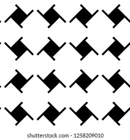 Ethnic ornament. Embroidery motif. Mosaic tiles.Tribal pattern. Geometric image. Figures backdrop. Abstract digital paper, surface texture background, textile print. Seamless vector. Folk wallpaper