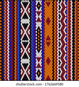  Ethnic ornament for fabrics, interiors, ceramics and furniture in the style of Latin America.
 