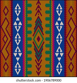  Ethnic ornament for fabrics, interiors, ceramics and furniture in the style of Latin America.
 