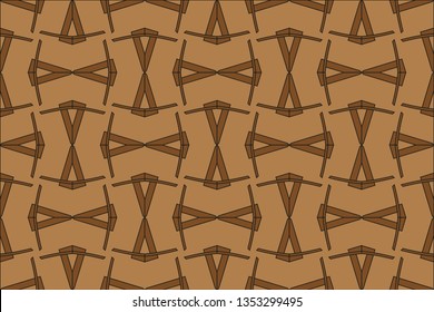 Ethnic ornament. Folk pattern. Tribe motif. Embroidery background. Digital paper, web design, textile print, backdrop. Seamless image. brown pattern, brown image 