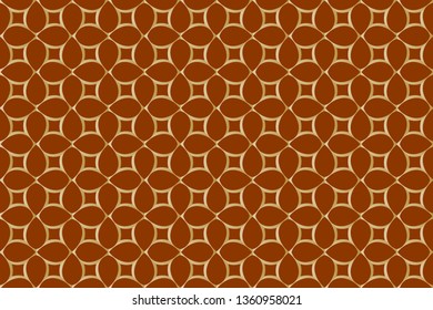 Ethnic ornament. Folk pattern. Tribe motif. Embroidery background. Digital paper, web design, textile print, backdrop. Seamless image. Abstract classic golden pattern. Brown pattern, 