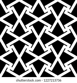 Ethnic ornament. Folk wallpaper. Tribal pattern. Figures motif. Mosaic tiles. Digital paper, surface texture, abstract background, textile print, web design, backdrop, vector work. Seamless image.  