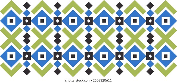 Geometrisches Muster für ethnische Ornamente - Vektorgrafik