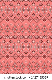 Ethnic ornament. Geometric seamless pattern