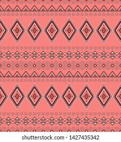 Ethnic ornament. Geometric seamless pattern