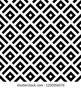 Ethnic ornament. Geometrical figures background. Polygons pattern. Diamonds, curves motif. Chevrons, rhombuses wallpaper. Geometric backdrop. Digital paper, textile print, abstract. Seamless vector