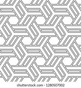 Ethnic ornament. Hexagons, quadrangles, figures motif. Folk image. Tribal wallpaper.Mosaics background. Polygons backdrop. Geometric pattern. Digital paper, web design, textile print. Seamless vector