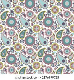 ethnic ornament with paisley pattern