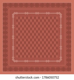 ethnic ornament pattern for scarf design 