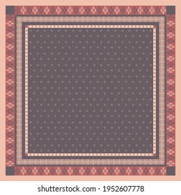 patrón de ornamento étnico para el diseño de la bufanda