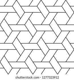 Ethnic ornament. Polygons backdrop. Hexagons, quadrangles motif. Folk image. Mosaics background. Tribal wallpaper. Geometric figures pattern. Digital paper, web design, textile print. Seamless vector.