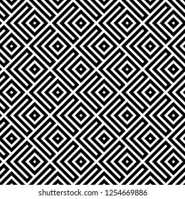 Ethnic ornament. Polygons pattern. Diamonds, curves motif. Chevrons, rhombuses wallpaper. Geometric backdrop. Digital paper, textile print, abstract. Geometrical figures background. Seamless vector