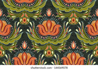 ethnic ornament, seamless background, vector illustration, eps 10