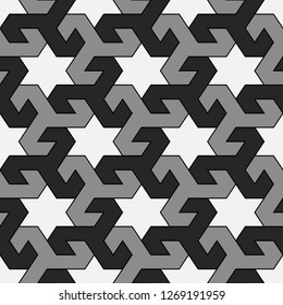 Ethnic ornament. Seamless image. Tribal wallpaper. Ancient mosaic. Embroidery background.Digital paper, web design, textile print. Ethnical pattern. Folk backdrop. Tribe motif. Vector art work