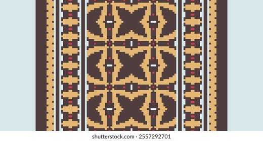 Ethnic ornament. Seamless Navajo pattern. Vector Illustration · Navajo pattern background. border Zigzag pattern. Aztec pattern. Native