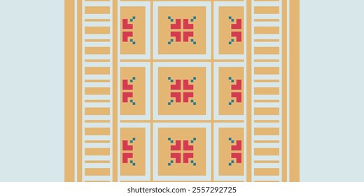 Ethnic ornament. Seamless Navajo pattern. Vector Illustration · Navajo pattern background. border Zigzag pattern. Aztec pattern. Native