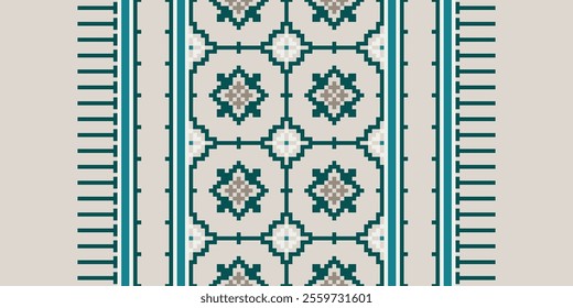 Ethnic ornament. Seamless Navajo pattern. Vector Illustration · Navajo pattern background. border Zigzag pattern. Aztec pattern. Native