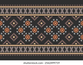 Ethnic ornament. Seamless Navajo pattern. Vector Illustration · Navajo pattern background. border Zigzag pattern. Aztec pattern. Native