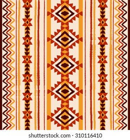 Ethnic ornament. Seamless Navajo pattern. Vector Illustration