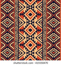 Ethnic ornament. Seamless Navajo pattern. Vector Illustration