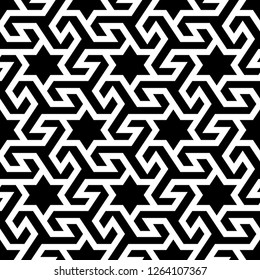 Ethnic ornament. Seamless pattern. Ancient mosaic. Tribal wallpaper. Ethnical background. Folk backdrop. Tribe motif. Embroidery image. Digital paper, web design, textile print. Vector art work