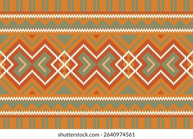 Ethnic Ornament Seamless Texture, Traditional Digital Textile Pattern. 