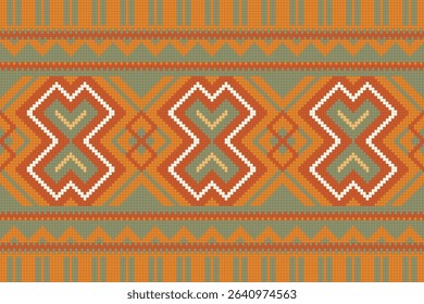 Ethnic Ornament Seamless Texture, Traditional Digital Textile Pattern. 