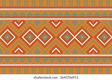Ethnic Ornament Seamless Texture, Traditional Digital Textile Pattern. 