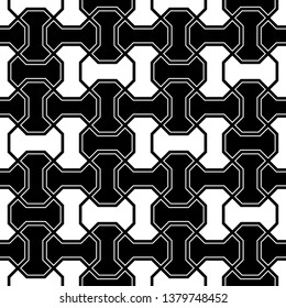 Ethnic ornament. Seamless vector. Tribal wallpaper. Folk pattern. Figures backdrop. Mosaics motif. Grid background. Digital paper, textile print, web design, abstract.