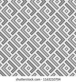 Ethnic ornament. Stylized diamonds. Rhombuses, curves backdrop. Figures wallpaper. Tribal motif. Digital paper, textile print, web design, page fill. Seamless abstract. Vector pattern. Folk background