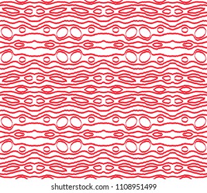 Ethnic ornament for textile fabric. Ikat seamless pattern. Vector tie dye ink textured japanese background. Bohemian fashion. Endless watercolor texture. African rug.