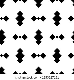 Ethnic ornament. Tribal pattern. Embroidery motif. Diamonds image. Mosaic tiles. Abstract digital paper, surface texture background, textile print, rhombuses backdrop. Seamless vector. Folk wallpaper.