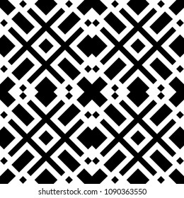 Ethnic ornament. Tribal wallpaper. Embroidery background. Ethnical folk image. Tribe motif. Ancient mosaic. Digital paper, web design, textile print, backdrop. Seamless abstract art. Vector artwork.