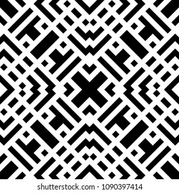Ethnic ornament. Tribal wallpaper. Embroidery background. Ethnical folk image. Tribe motif. Ancient mosaic. Digital paper, web design, textile print, backdrop. Seamless abstract art. Vector artwork.