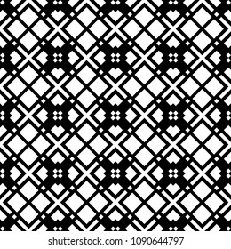 Ethnic ornament. Tribal wallpaper. Embroidery background. Ethnical folk image. Tribe motif. Ancient mosaic. Digital paper, web design, textile print, backdrop. Seamless abstract art. Vector artwork.