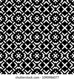 Ethnic ornament. Tribal wallpaper. Embroidery background. Ethnical folk image. Tribe motif. Ancient mosaic. Digital paper, web design, textile print, backdrop. Seamless abstract art. Vector artwork.