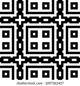 Ethnic ornament. Tribal wallpaper. Embroidery background. Ethnical folk image. Tribe motif. Ancient mosaic. Digital paper, web design, textile print, backdrop. Seamless abstract art. Vector abstract.
