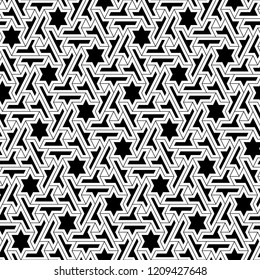 Ethnic ornament. Tribal wallpaper. Folk pattern. Tribe motif. Ancient mosaic. Embroidery background. Vector art work illustration. Digital paper, web design, textile print, backdrop. Seamless image. 