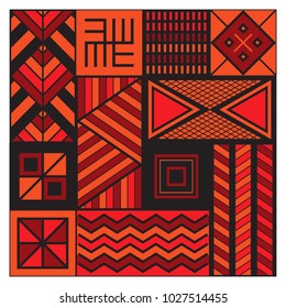 Ethnic ornament for your design. Vector geometric motive.